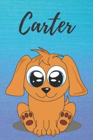 Cover of Carter dog coloring book / notebook / journal / diary