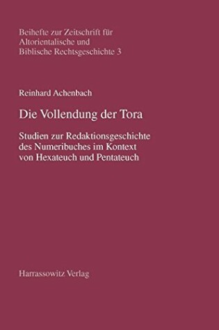 Cover of Die Vollendung Der Tora