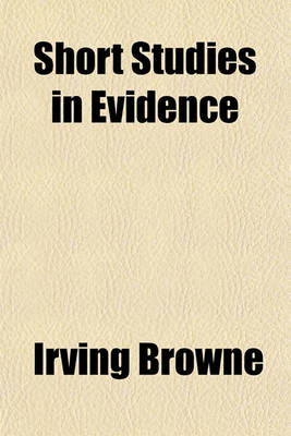 Book cover for Short Studies in Evidence