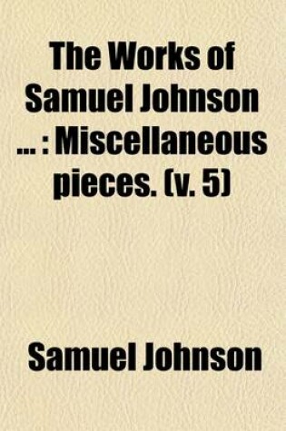 Cover of Miscellaneous Pieces Volume 5