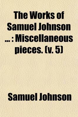 Book cover for Miscellaneous Pieces Volume 5