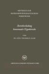 Book cover for Betriebserhaltung Kommunaler Eigenbetriebe