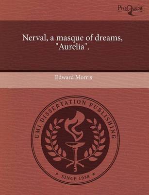 Book cover for Nerval, a Masque of Dreams, "Aurelia."