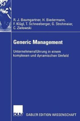 Cover of Generic Management