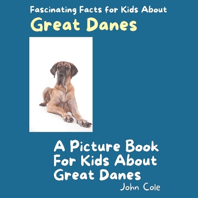 Book cover for A Picture Book for Kids About Great Danes