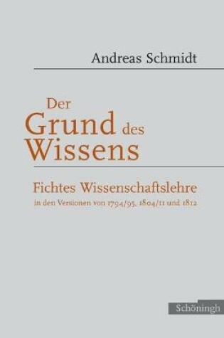 Cover of Der Grund Des Wissens