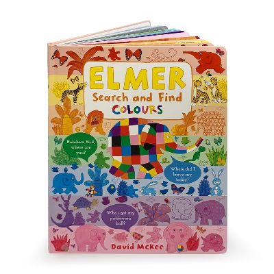 Book cover for Elmer Search and Find Colours