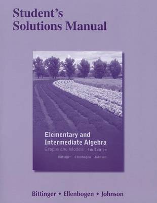 Book cover for Student's Solutions Manual for Elementary and Intermediate Algebra