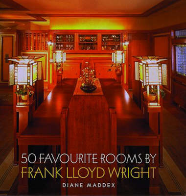 Book cover for 50 Favourite Rooms by Frank Lloyd Wright