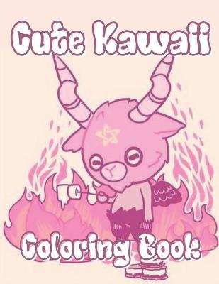Book cover for Cute Kawaii Coloring Book