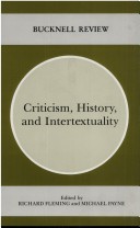 Book cover for Criticism, History, and Intertextuality