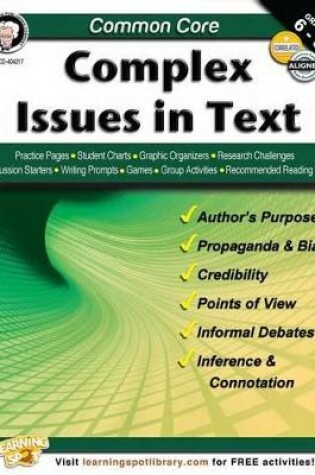 Cover of Common Core: Complex Issues in Text