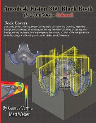 Book cover for Autodesk Fusion 360 Black Book (V 2.0.6508) - Colored