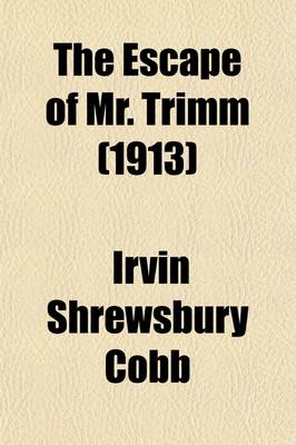 Book cover for The Escape of Mr. Trimm (1913)