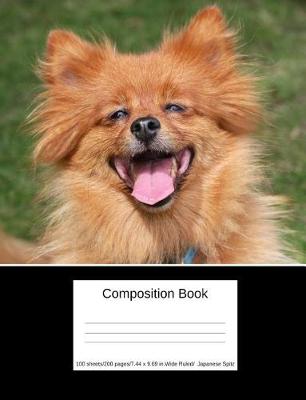 Book cover for Composition Book 100 Sheets/200 Pages/7.44 X 9.69 In. Wide Ruled/ Japanese Spitz