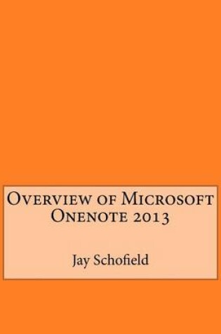 Cover of Overview of Microsoft Onenote 2013