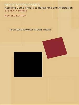 Book cover for Negotiation Games