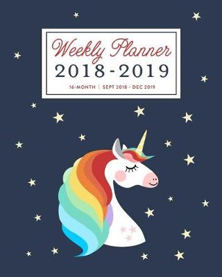 Book cover for Weekly Planner 2018 - 2019, 16 Month