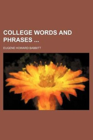 Cover of College Words and Phrases