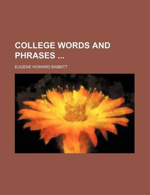 Book cover for College Words and Phrases