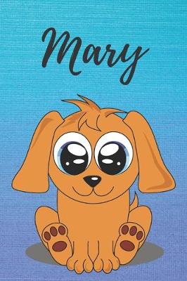 Book cover for Mary dog coloring book / notebook / journal / diary