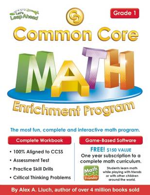 Book cover for Common Core Math Enrichment Program Grade 1