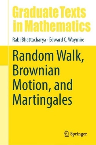 Cover of Random Walk, Brownian Motion, and Martingales