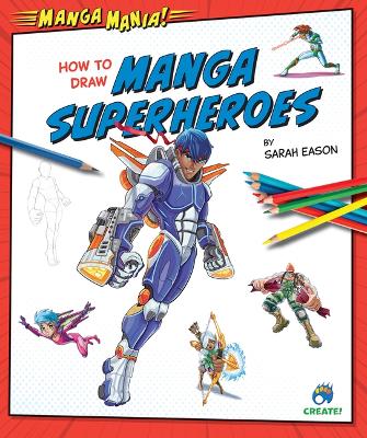 Book cover for How to Draw Manga Superheroes