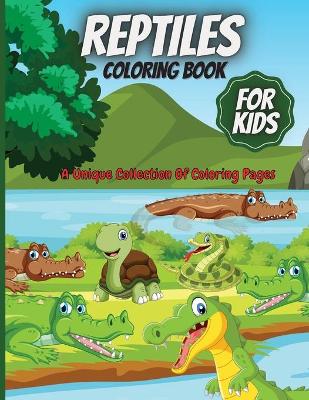 Book cover for Reptiles Coloring Book