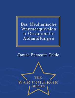 Book cover for Das Mechanische Warmeaquivalent