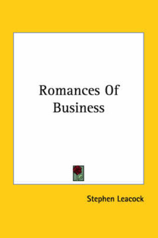 Cover of Romances of Business