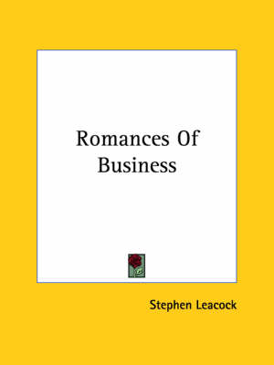 Book cover for Romances of Business