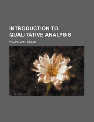 Book cover for Introduction to Qualitative Analysis