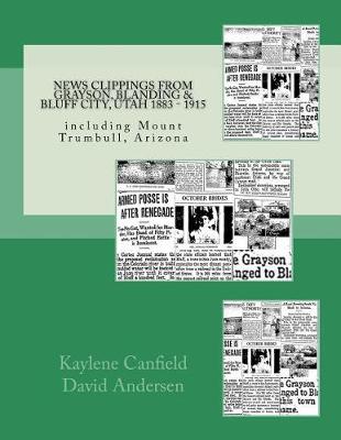 Book cover for News Clippings from Grayson, Blanding & Bluff City, Utah 1883 - 1915