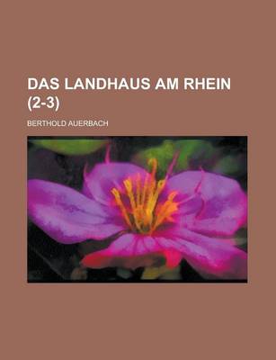 Book cover for Das Landhaus Am Rhein (2-3 )