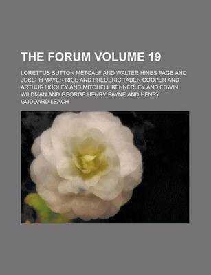 Book cover for The Forum Volume 19