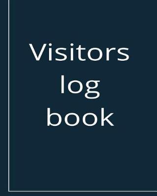 Book cover for Visitors log book