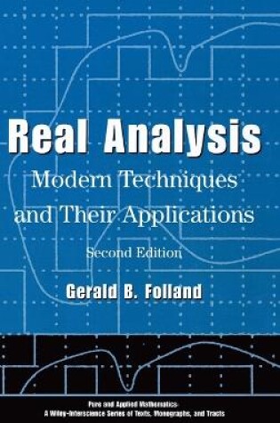 Cover of Real Analysis - Modern Techniques and Their tions, Second Edition