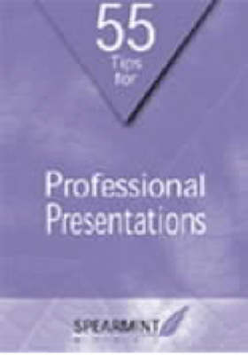 Cover of 55 Tips for Professional Presentations