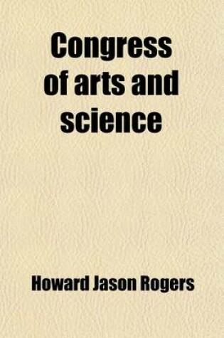 Cover of Congress of Arts and Science Volume 8; Universal Exposition, St. Louis, 1904