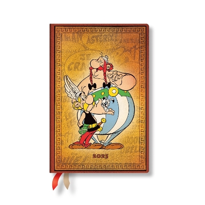 Book cover for Asterix & Obelix (The Adventures of Asterix) Mini 12-month Horizontal Hardback Dayplanner 2025 (Elastic Band Closure)