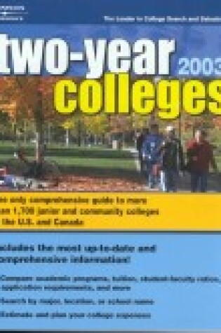 Cover of 2 Year Colleges 2003