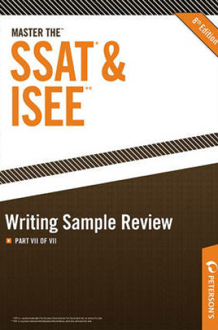 Cover of Master the SSAT/ISEE: Writing Sample Review
