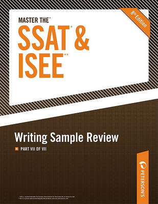 Book cover for Master the SSAT/ISEE: Writing Sample Review