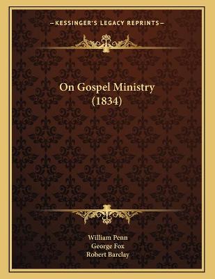 Book cover for On Gospel Ministry (1834)