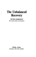 Book cover for The Unbalanced Recovery