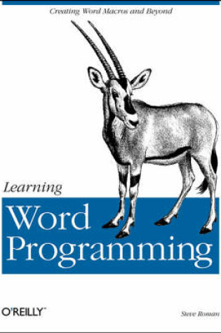 Cover of Learning Word Programming