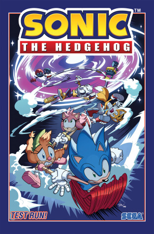 Book cover for Sonic The Hedgehog, Vol. 10: Test Run!