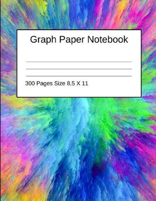 Book cover for Graph Paper Notebook 300 Pages Size 8.5 X 11 Tie Dye