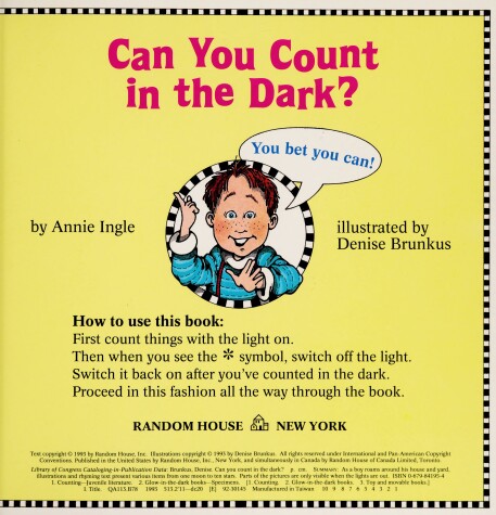 Book cover for Can You Count in the Dark?